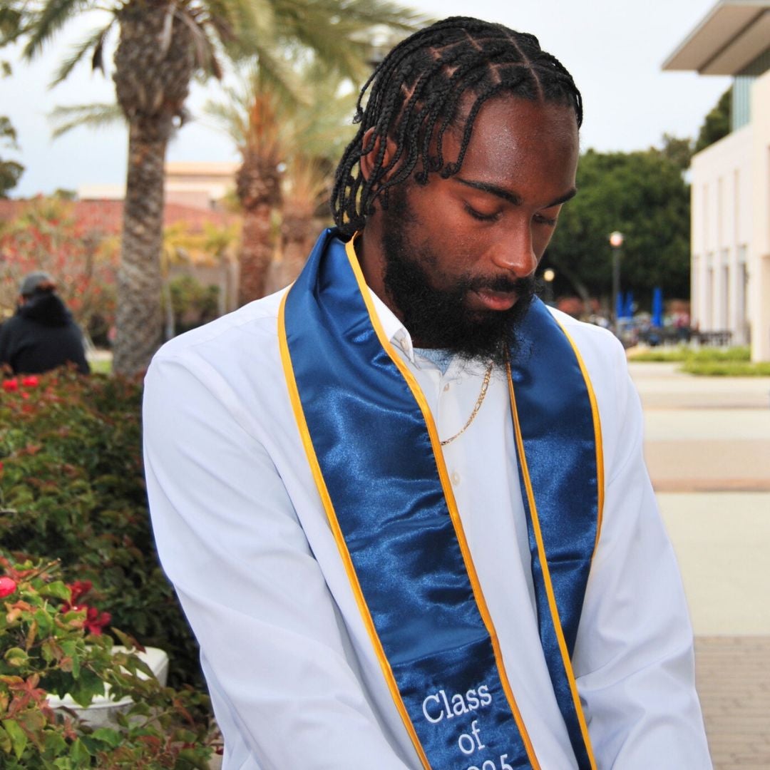 Donavan James Winston Walker 2025 grad spotlight in regalia